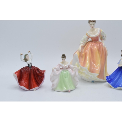 192 - Royal Doulton figures to include Fair Lady HN2835, Elaine HN3214, Sara HN3219, Karen HN3270 and Roya... 