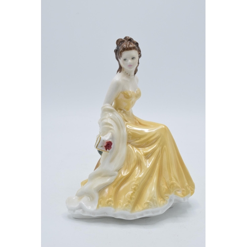 197 - Royal Worcester lady figure Golden Wedding Anniversary Golden Moments