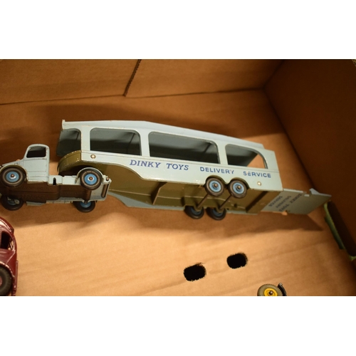 213 - A collection of Dinky Toys diecast models to include British Rail Horse Box, Fire Engine, Pullmore C... 