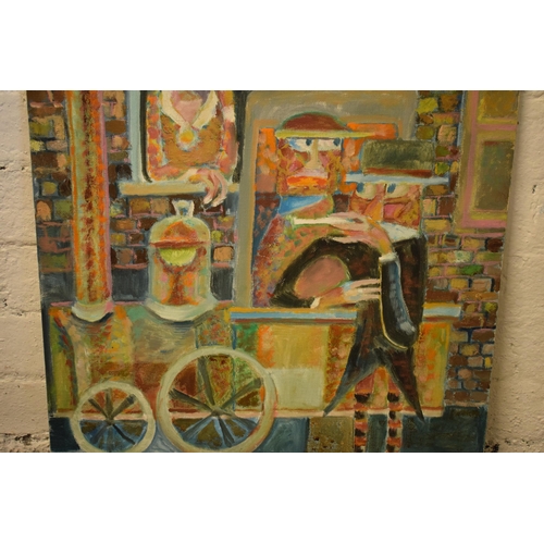 223 - Vincent Bennett (Plymouth 1910-1993), oil on canvas panel, 'Puffing Billy', 61cm x 51cm, unframed. A... 