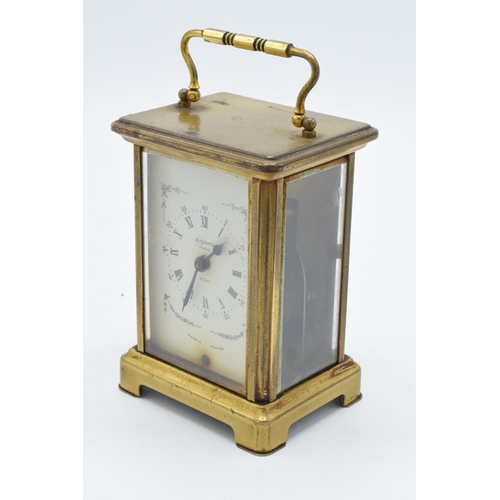 247 - Bayard of Paris brass cased carriage clock, 'Duverdrey & Bloquel' to inside. In ticking order, 11cm ... 