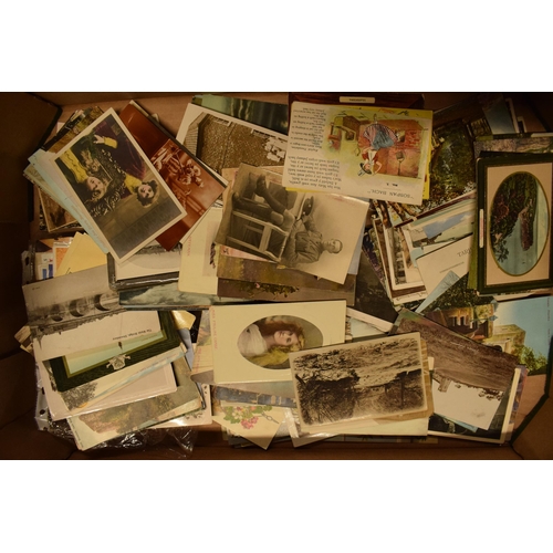 248 - A mixed collection of printed materials to include postcards of varying ages to include late 19th ce... 