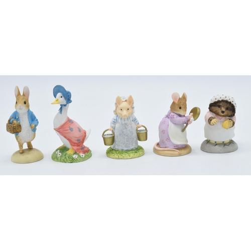 276 - A collection of Border Fine Arts Studio Friends of Peter Rabbit Club figures to include Hunca Munca ... 