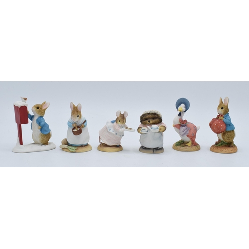 283 - A collection of Border Fine Arts Studio World of Beatrix Potter figures to include  Mrs Tiggy Winkle... 