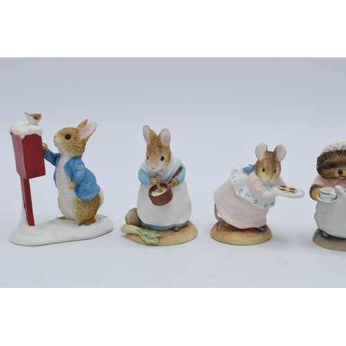 283 - A collection of Border Fine Arts Studio World of Beatrix Potter figures to include  Mrs Tiggy Winkle... 