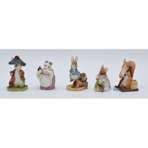 284 - A collection of Border Fine Arts Studio World of Beatrix Potter figures to include Benjamin Bunny, P... 