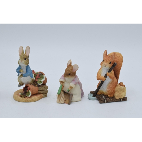 284 - A collection of Border Fine Arts Studio World of Beatrix Potter figures to include Benjamin Bunny, P... 