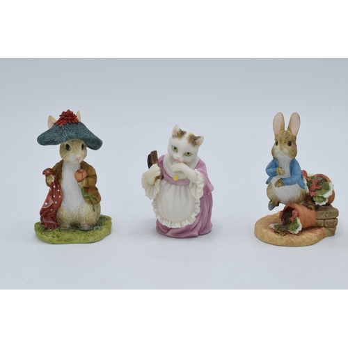 284 - A collection of Border Fine Arts Studio World of Beatrix Potter figures to include Benjamin Bunny, P... 