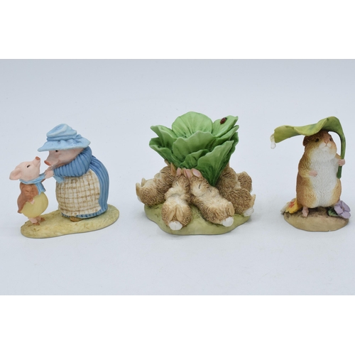 290 - A collection of Border Fine Arts Studio World of Beatrix Potter figures to include The Flopsy Bunnie... 