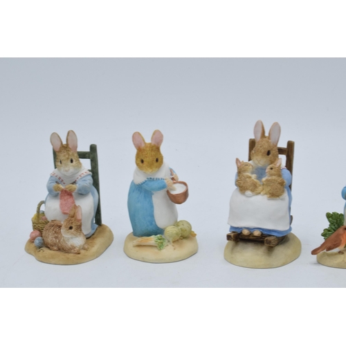 291 - A collection of Border Fine Arts Studio World of Beatrix Potter figures to include Mrs Rabbit with B... 