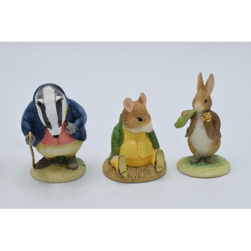 293 - A collection of Enesco Friends of Peter Rabbit Club figures to include Benjamin Bunny, Samuel Whiske... 