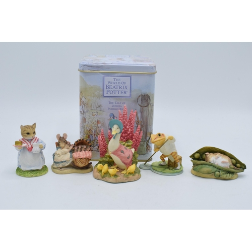 294 - A collection of assorted Beatrix Potter figures to include Jemima Puddleduck and Ducklings, Timmy Wi... 