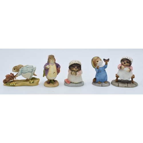 295 - A collection of Border Fine Arts Studio The World of Beatrix Potter figures to include Mrs Tiggy Win... 