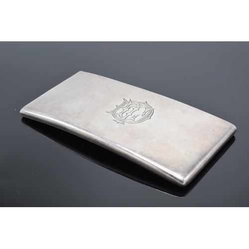 322 - Silver card case / sleeve. 39.9 grams. Birmingham 1901.