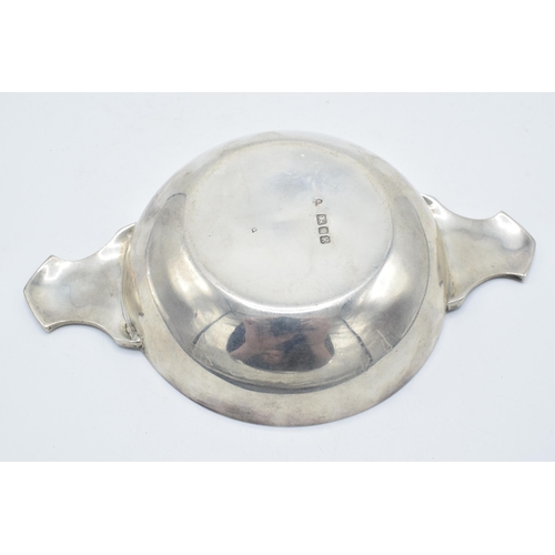 354 - A silver Quaich, London 1945, Wakelin and Wheeler, 159.1 grams. 17.5cm wide.