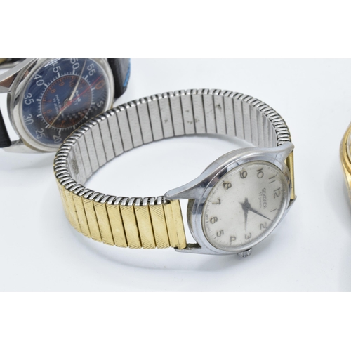 386 - A trio of Gents wristwatches to include a Sekonda 17 jewels, Ingersoll 17 jewels and one other (3). ... 