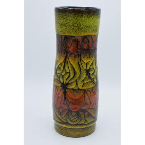 40 - Poole Pottery gloss stoneware tapering form vase. 31cm tall.