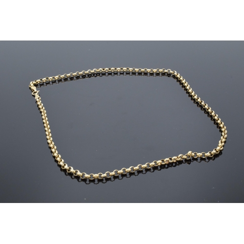 430 - 9ct gold chain. 43cm long. 3.7 grams.