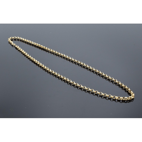 430 - 9ct gold chain. 43cm long. 3.7 grams.