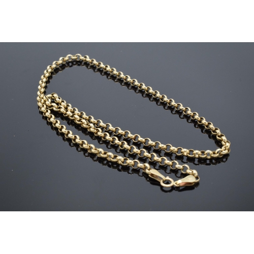 430 - 9ct gold chain. 43cm long. 3.7 grams.