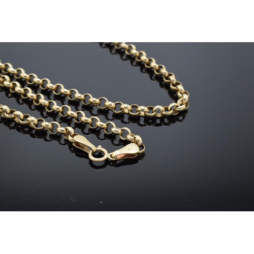 430 - 9ct gold chain. 43cm long. 3.7 grams.