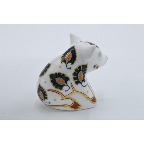 60 - Royal Crown Derby paperweight Snuffle Piglet. First quality with gold stopper.