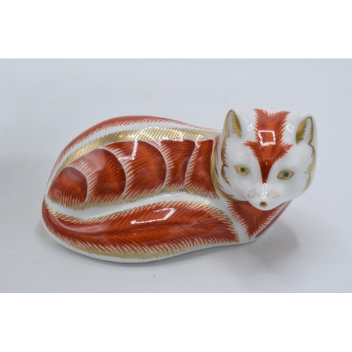 69 - Royal Crown Derby paperweight Red Fox. First quality with stopper.