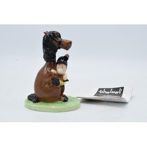 106 - Beswick (Royal Doulton) Thelwell figure 'Ideal Pony for a Nervous Child' NT10 with  booklet.