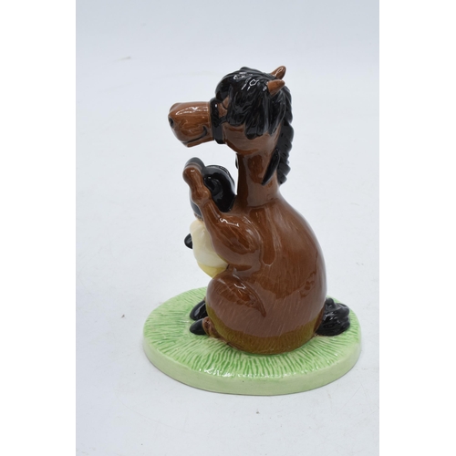 106 - Beswick (Royal Doulton) Thelwell figure 'Ideal Pony for a Nervous Child' NT10 with  booklet.