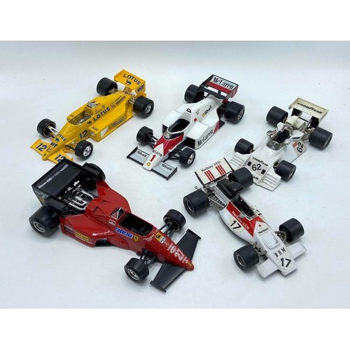 211 - A collection of Polistil and Burango Formula 1 car models to include Ferrari B3, Tyrell F1, Lotus 97... 