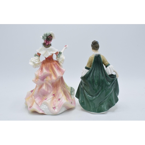 114 - A pair of Royal Doulton lady figures to include Rose HN3709 and Elegance HN2264 (2).