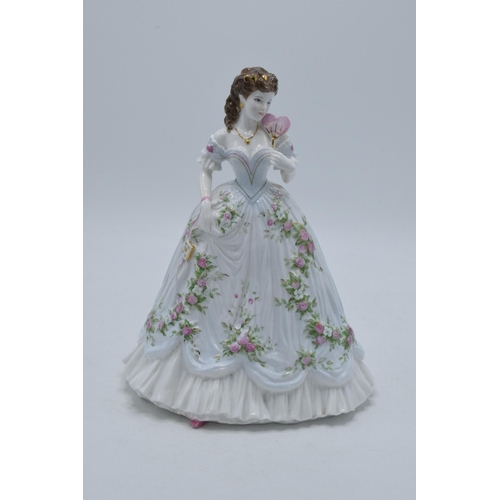 140 - Royal Worcester lady figure Queen of Hearts limited edition with certificate.