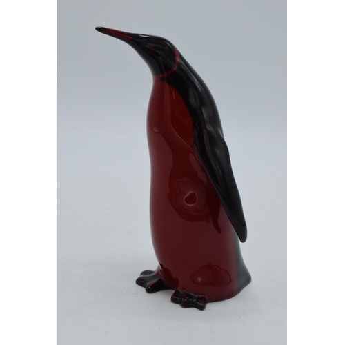 144 - Royal Doulton Flambe emperor penguin, 15cm tall.