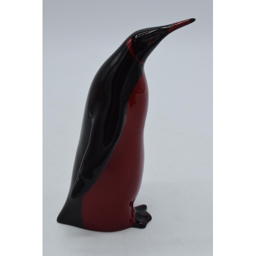 144 - Royal Doulton Flambe emperor penguin, 15cm tall.