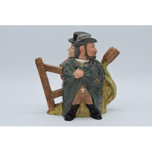 163 - Royal Doulton double sided character teapot Gamekeeper and Poacher D7175 limited edition.