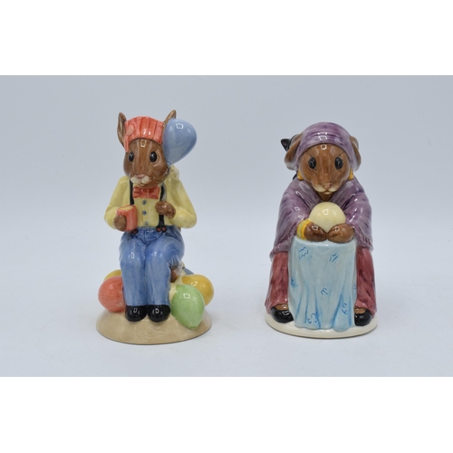 165 - A pair of Royal Doulton Bunnykins Toby jugs to include Partytime D7160 and Fortune Teller D7157 (2),... 