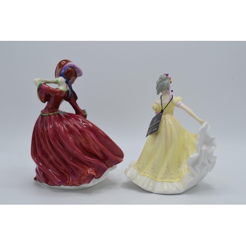 170 - A pair Royal Doulton lady figures to include Autumn Breezes HN1934 and Pretty Ladies figure Ninette ... 