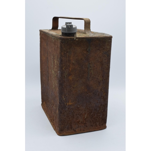 247 - An unusual Motor Owners Combine Spirit two gallon petrol can in untouched condition, 32.5cm tall.