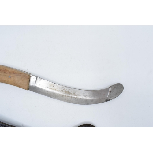 266 - A parachute release knife with original leather scabbard, circa 1960s, made by A Wright & Sons Sheff... 