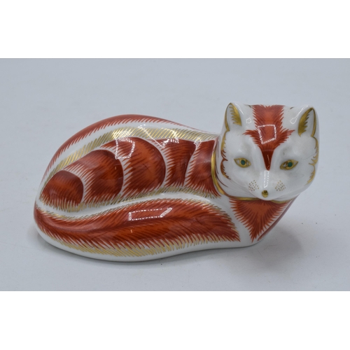 75 - Royal Crown Derby paperweight Red Fox, first quality with gold stopper.