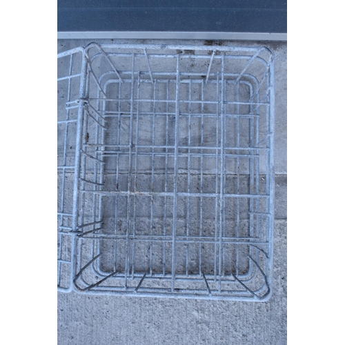 330 - A vintage 20th century galvanised bottle crate 'Wimpey' for 20 bottles, 46cm wide.