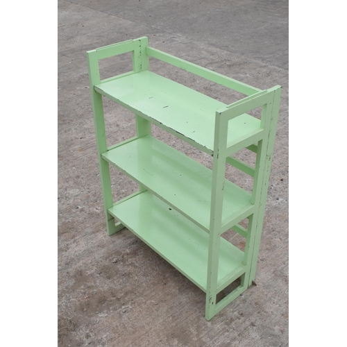 339 - A set of wooden collapsible / folding shelves, suitable for antiques fairs, car boots and markets et... 