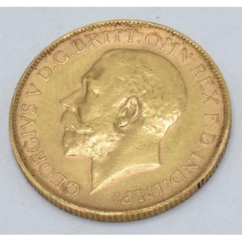 230B - George V 22ct Gold Full Sovereign dated 1913.