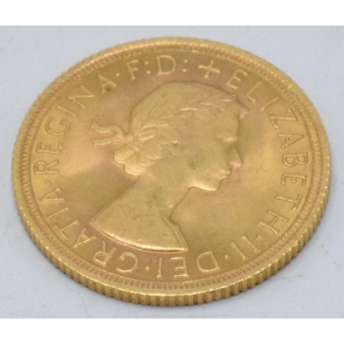 230D - Queen Elizabeth II 22ct Gold Full Sovereign dated 1965.