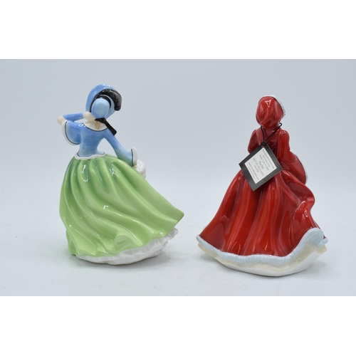 109 - Royal Doulton lady figures Autumn Breeze HN5272 and Rachel HN4780 (2).