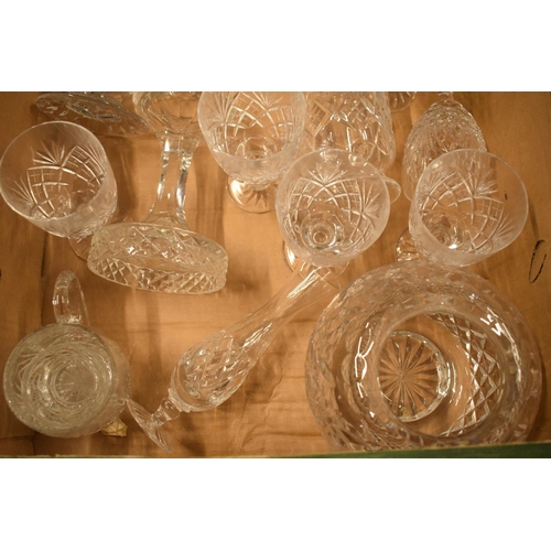 11 - A collection of quality glassware to include cut glass, crystal and similar glass items to include v... 