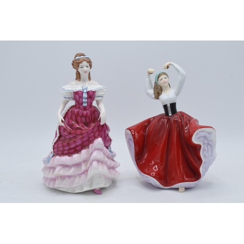 111 - Royal Doulton lady figures Sweet Sixteen Hn3648 and Karen HN4779 (2).