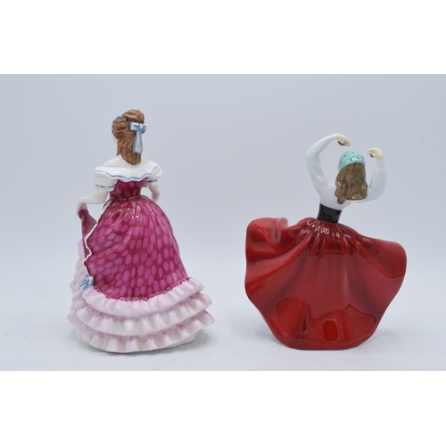 111 - Royal Doulton lady figures Sweet Sixteen Hn3648 and Karen HN4779 (2).