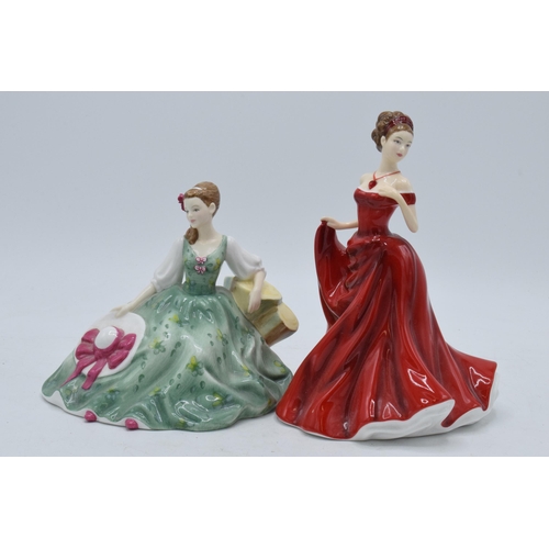 112 - Royal Doulton lady figures Elyse HN5165 and For My Love HN5158 (2).