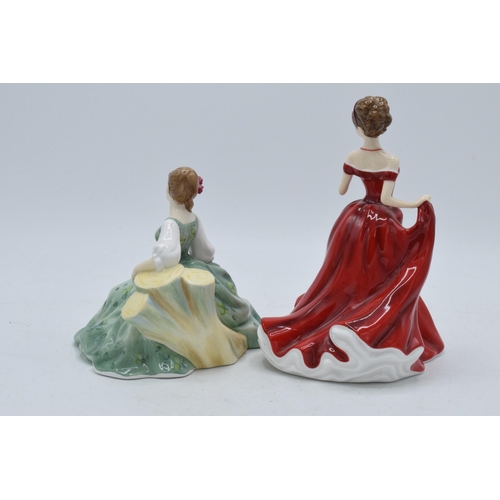 112 - Royal Doulton lady figures Elyse HN5165 and For My Love HN5158 (2).